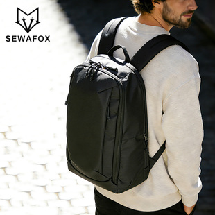 双肩包男士通勤背包商务包外出轻便旅行包大容量笔记本电脑包男款