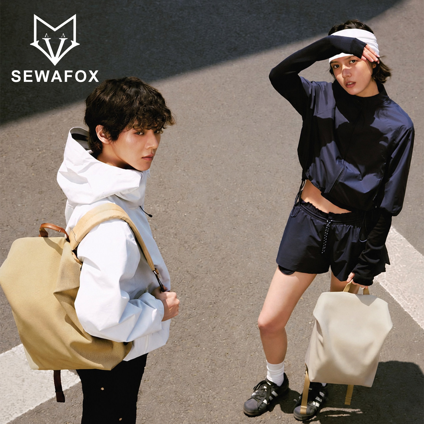 SEWAFOX空气包轻便女电脑双肩包