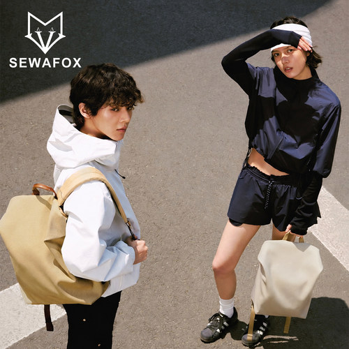 SEWAFOX空气包轻便女电脑双肩包
