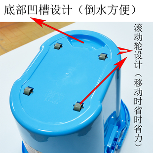 家用加厚手压拖把桶塑料拖把桶旋转挤水桶带滑轮墩布拖清洗甩干桶