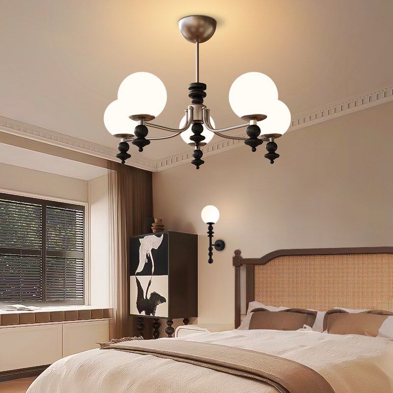 奥朵法式复古客厅吊灯新款高级感魔豆大厅灯高端中古vintage灯具