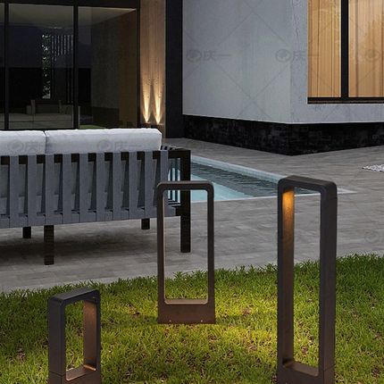 草坪灯户外防水草地灯简约别墅庭院灯景观led花园地插式接电室外