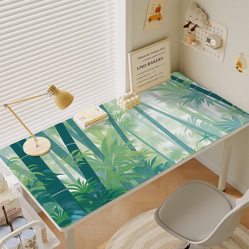 绿色护眼防水皮革书桌垫学生皮革桌面垫子房间学习免洗环保桌垫,居家布艺,桌布,淘宝优惠券,粉丝福利购,淘宝优惠卷