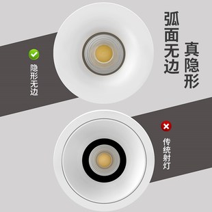 深杯防眩射灯嵌入式天花灯24度36度60度光束角小山丘筒灯客厅家用