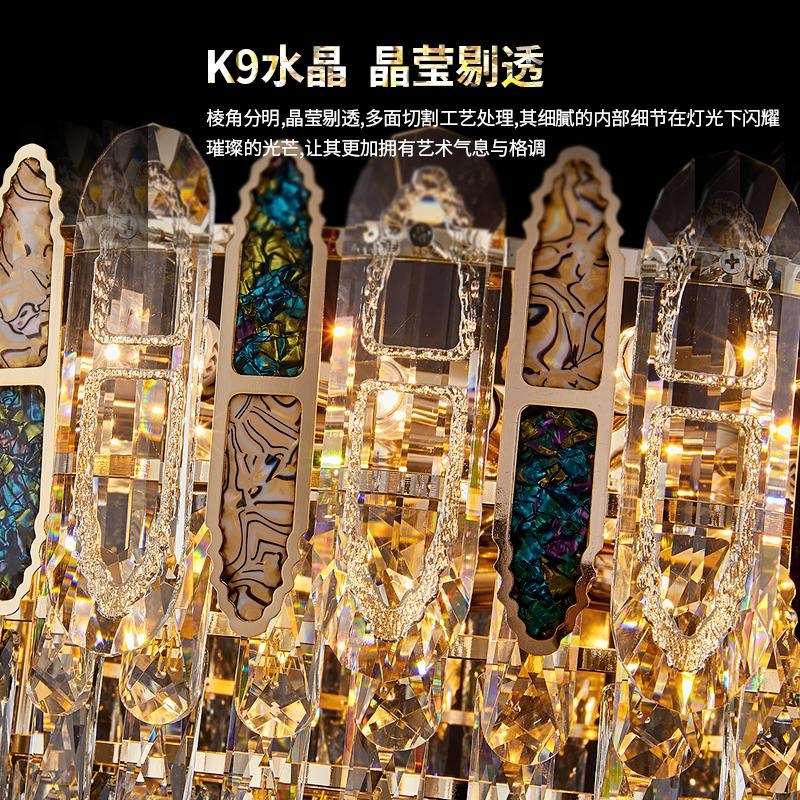 轻奢水晶灯客厅吊灯别墅大厅主灯2025新款大气主卧室餐厅灯具