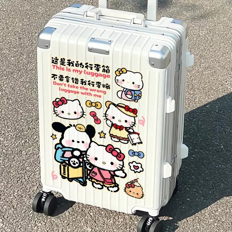 超大号行李箱贴纸旅行拉杆箱子贴画痕装饰贴画整张可爱卡通防水贴