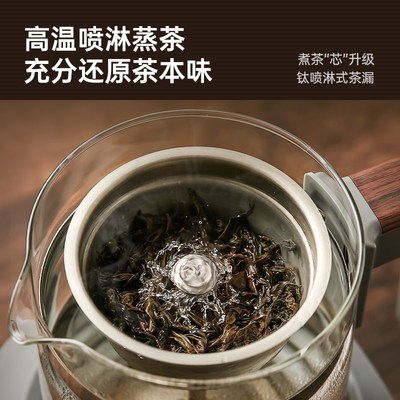 格丽思GREENIS煮茶器喷淋式家用泡茶饮机电热烧水壶纯钛蒸汽茶壶