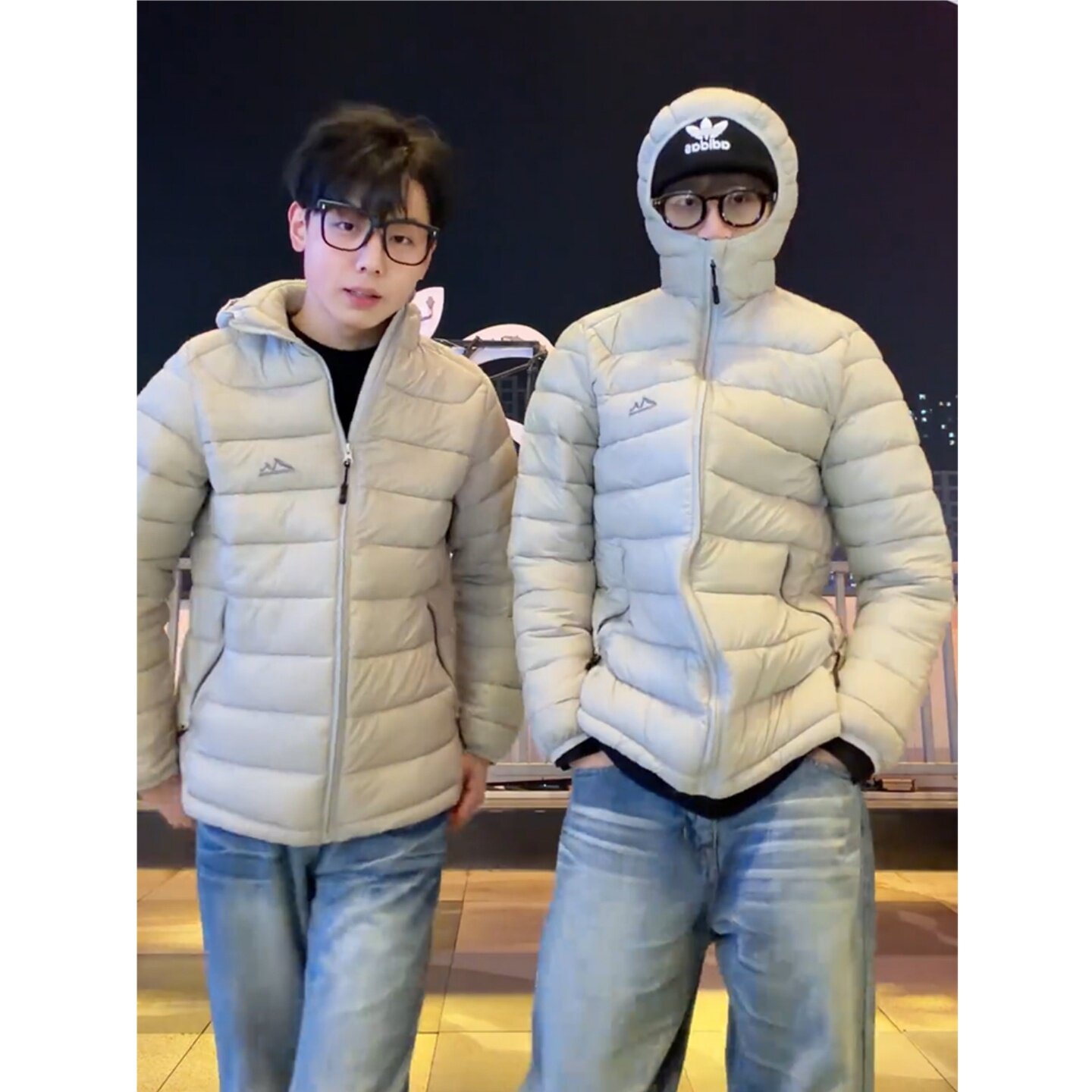 美式运动排骨羽绒棉服男款冬季高级感加厚青少年正肩修身连帽外套