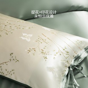高端国风真丝枕套桑蚕丝48cmx74cm枕芯内胆套单个家用枕头套亲肤