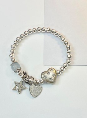 【寻光】韩系清冷感串珠星星爱心吊坠手链甜酷高级感轻奢时尚手饰