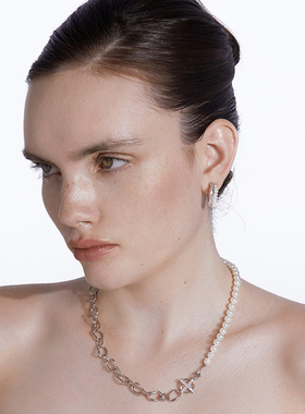 【徐璐】ARSIS不对称珍珠链条拼接项链锁骨链女轻奢徐老师