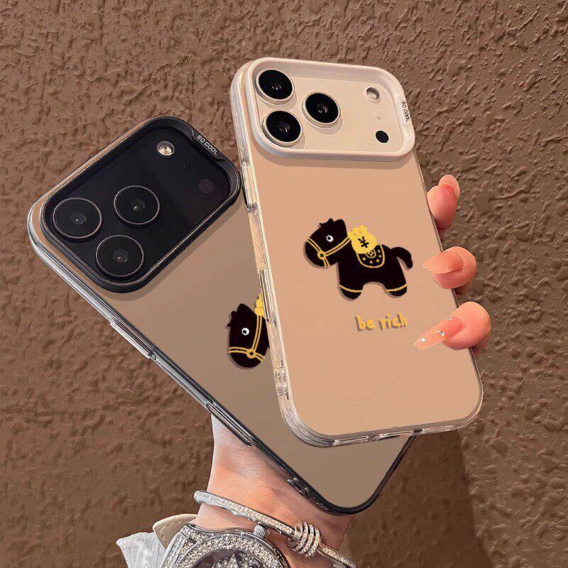 【殊色】元气小马适用苹果17promax手机壳iPhone16Pro/15promax新女款14Pro硬壳13/12全包max防摔保护套plus
