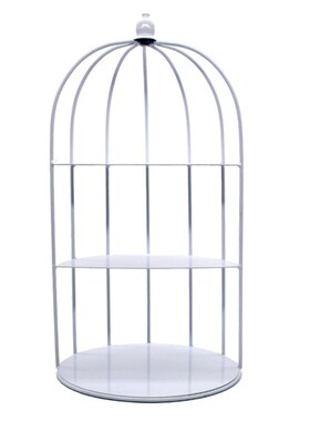 欧式铁艺鸟笼点心架婚庆甜品台蛋糕架下午茶白粉色多层展示架