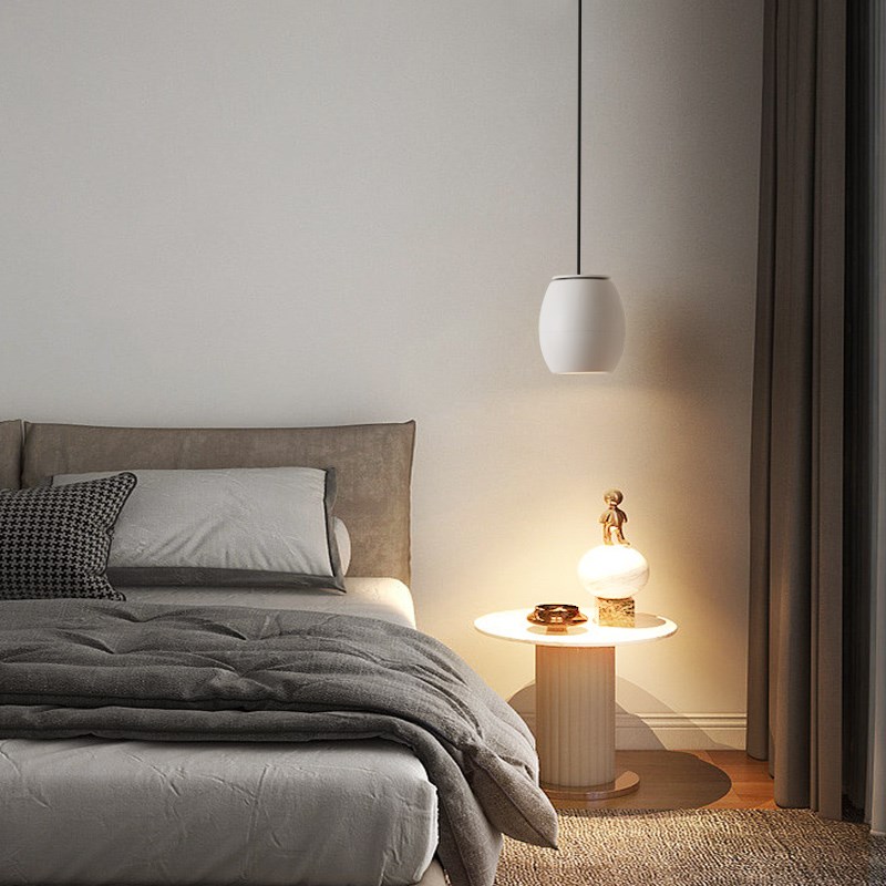 极简卧室床头吊灯升降调节现代创意个性吧台LED长线吊线灯