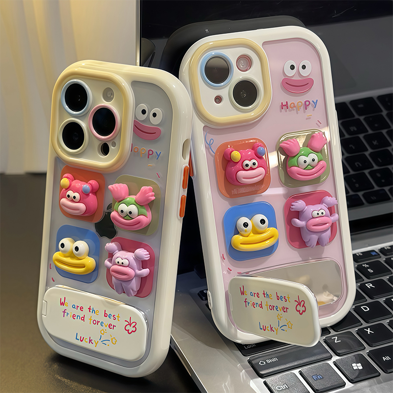 香肠嘴小怪兽支架新款适用苹果16Pro手机壳iPhone15max小米14华为mate70pura80k60荣耀400x200Reno13FindX6