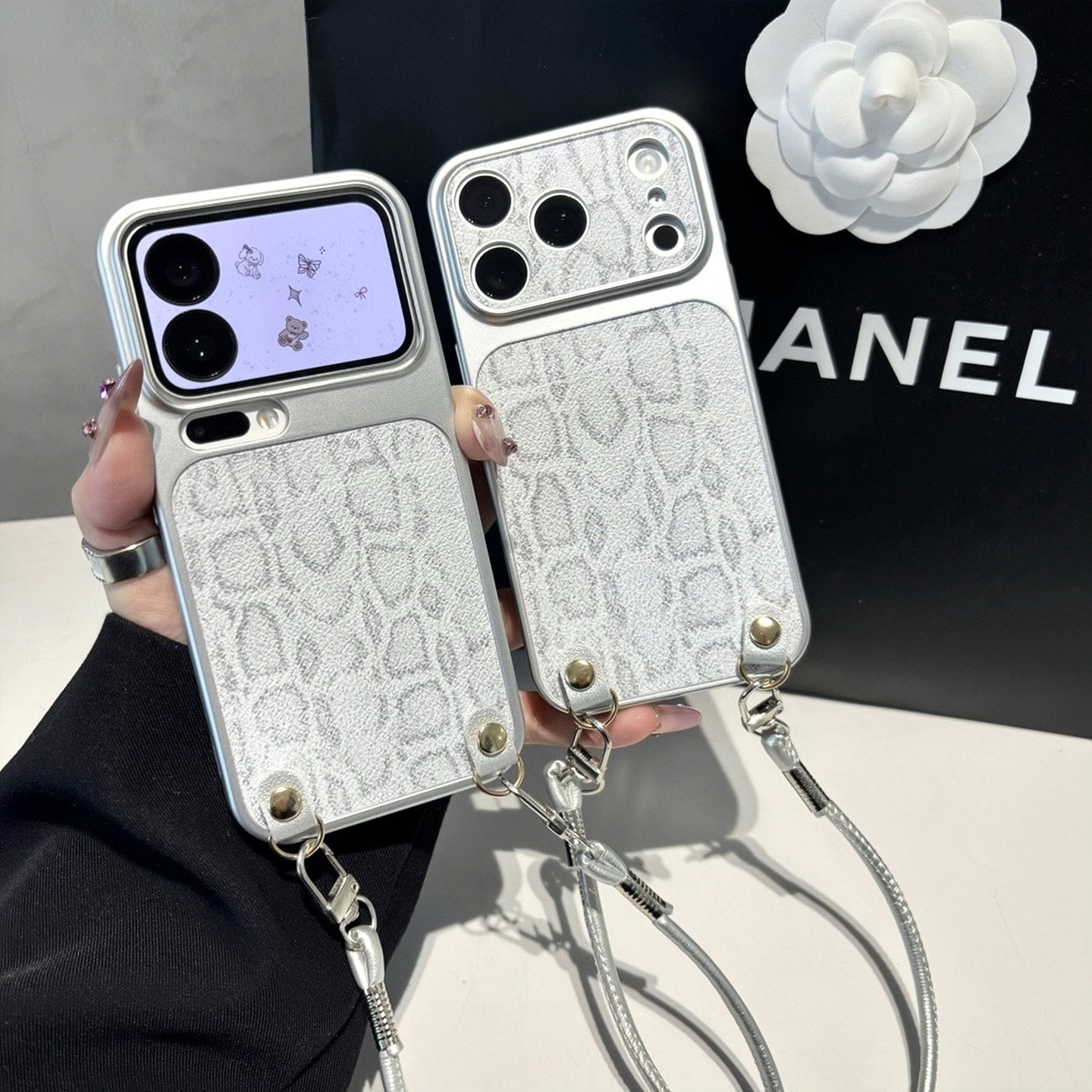 韩系复古蛇皮纹挂绳适用苹果18promax手机壳iPhone17pro小米15华为mate80pura90K70reno16荣耀600x300findx7