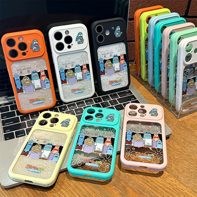 卡通无语居民鱼新款适用苹果17promax手机壳iphone16plus大视窗ip15por创意14硅胶air搞怪13pro防摔12软11套