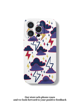 紫色乌云菲林硬壳新款适用苹果16Pro手机壳iPhone15max小米14华为mate70pura80k60荣耀x200reno13OPPOfindX8