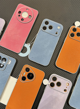 复古蓝色牛仔纹新款适用苹果17Pro手机壳iPhone16max小米15华为mate80pura70k80nova14荣耀300vivox200reno13