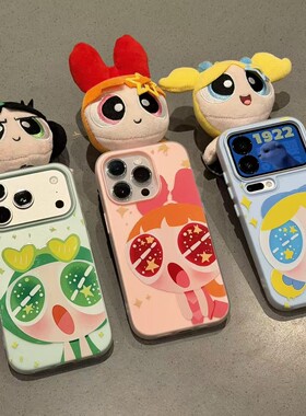 大眼飞天小女警新款适用苹果17Promax手机壳iPhone16Pro小米15华为mate60pura70k50note14荣耀300vivox200s20