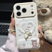 蕾丝蝴蝶结小兔小熊新款 适用苹果17Pro手机壳iPhone16max小米15华为mate80pura70k90reno14荣耀400x300findx9
