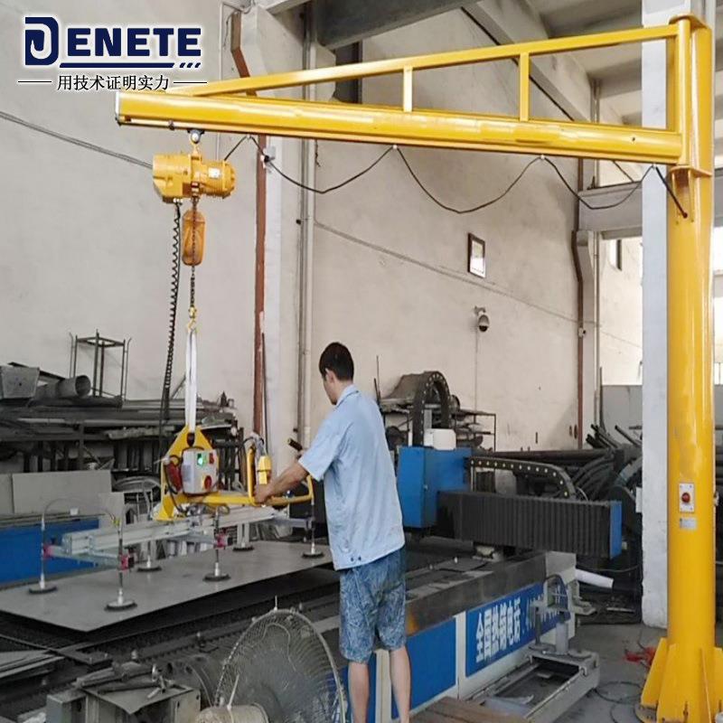 2020新款定柱式手动旋臂吊机械厂用小吊机125kg小型立柱悬臂吊