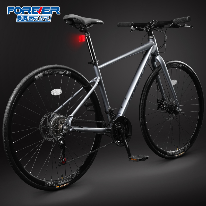 FOREVER/永久牌禧玛诺变速成人男女公路单车内走线自行车HY-100
