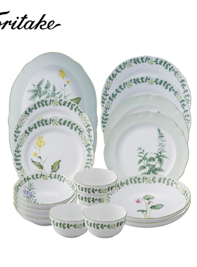 Noie则武 ENGLIH HE欧式骨瓷餐具创意餐盘田园风盘子家用