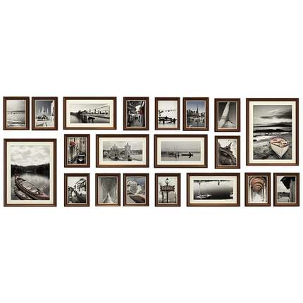 客厅洗照片做成照片墙装饰创意个性免打孔相框墙挂墙相片墙贴