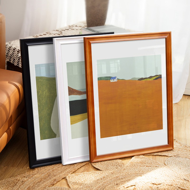 宽欧式实木大画框挂墙12寸16 18 20 24 30 32 A4拼图A3相框8开4K