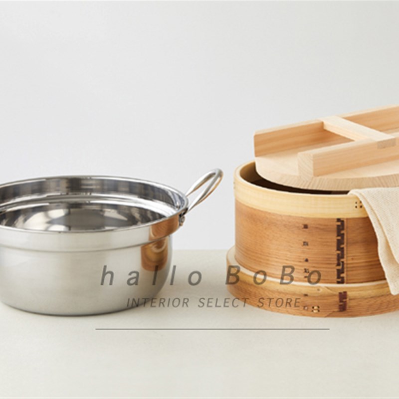 【王波波的幸福生活】日式中华杉木桧木蒸笼蒸锅蒸格24cm30cm