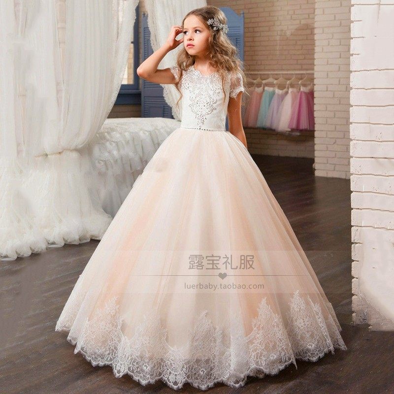 儿童模特走秀演出服主持人礼服女童生日宴会公主裙花童婚纱蓬蓬裙,童装/婴儿装/亲子装,儿童礼服,淘宝优惠券,粉丝福利购,淘宝优惠卷