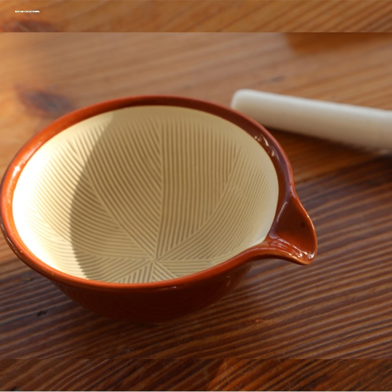 日式陶瓷研磨碗宝宝辅食餐具碾磨器婴儿果蔬米糊食物研磨器打磨碗