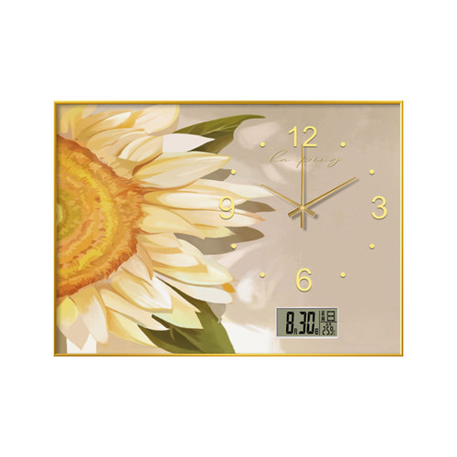 万年历电表箱装饰画带钟表电子钟遮挡配电箱电闸开关盒免打孔挂画