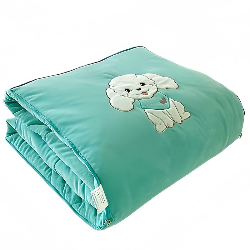 婴儿绒抱枕被子两用车载枕头二合一加厚折叠空调毯午睡办公室汽车