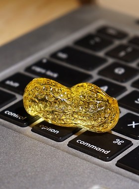 好柿花生玻璃小摆件柿子造型喜庆好意头装饰桌面工艺品小礼物