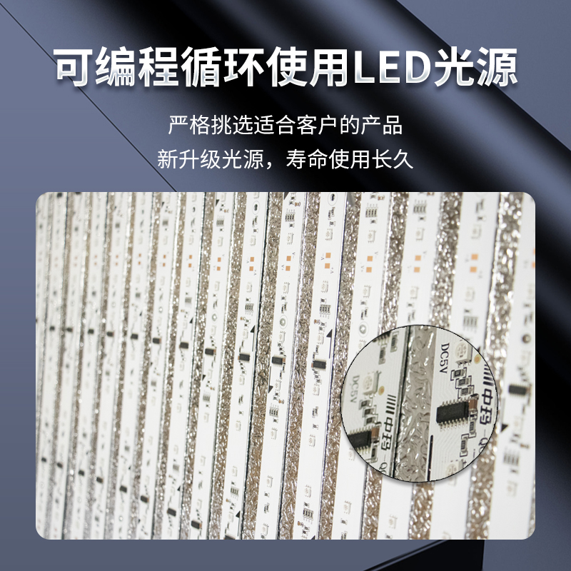 动感灯箱3d门头软膜天花全彩UV挂墙式广告招牌可编程led动态灯箱