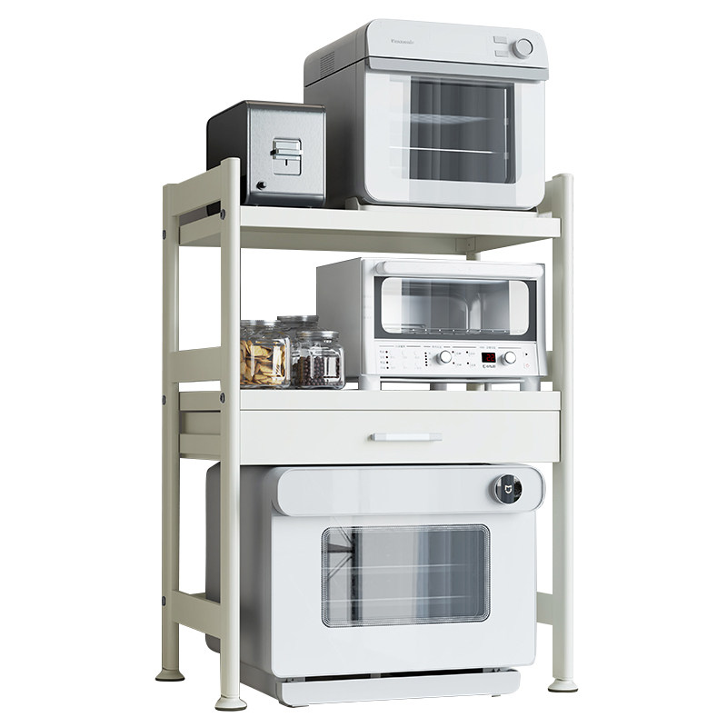 厨房微波炉架台面抽屉置物架多功能多层烤箱架子家用电饭锅收纳架,厨房/烹饪用具,微波炉置物架,淘宝优惠券,粉丝福利购,淘宝优惠卷