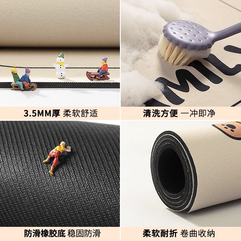 硅藻泥厨房地垫防滑防油可擦免洗吸水吸油脚垫子专用防水耐脏地毯,居家布艺,厨房地垫,淘宝优惠券,粉丝福利购,淘宝优惠卷