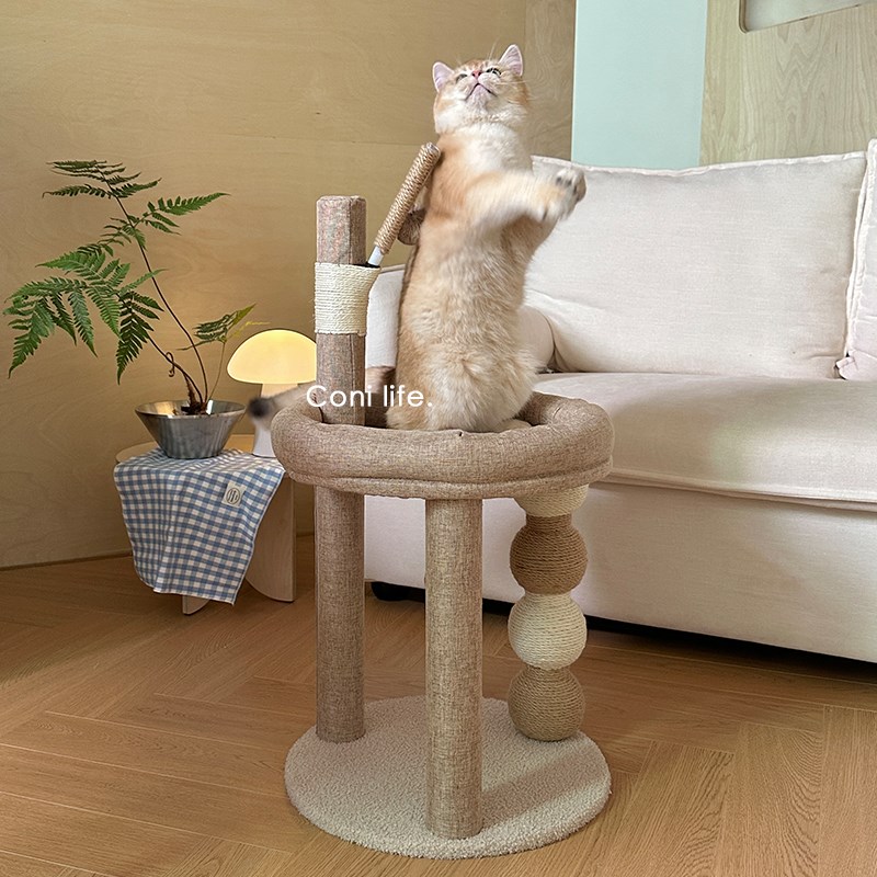 Coni life猫爬架猫窝猫树一体不占地猫抓板剑麻猫咪跳台耐磨玩具