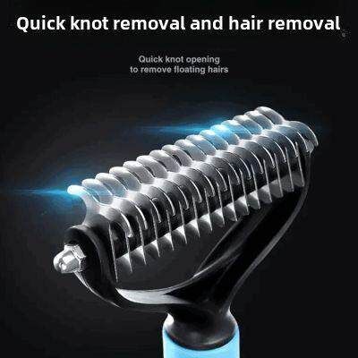 猫咪狗狗专用开结脱毛梳祛浮毛蓬松梳子金毛脱毛宠物便携刷毛神器