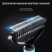 猫咪狗狗专用开结脱毛梳祛浮毛蓬松梳子金毛脱毛宠物便携刷毛神器