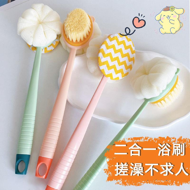 洗澡擦背神器搓澡巾沐浴球花搓背洗澡刷子后背长柄女士专用儿童软