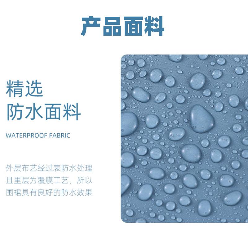 围裙简约韩版工作服家用厨房防水防油奶茶咖啡店围腰男女通用做饭