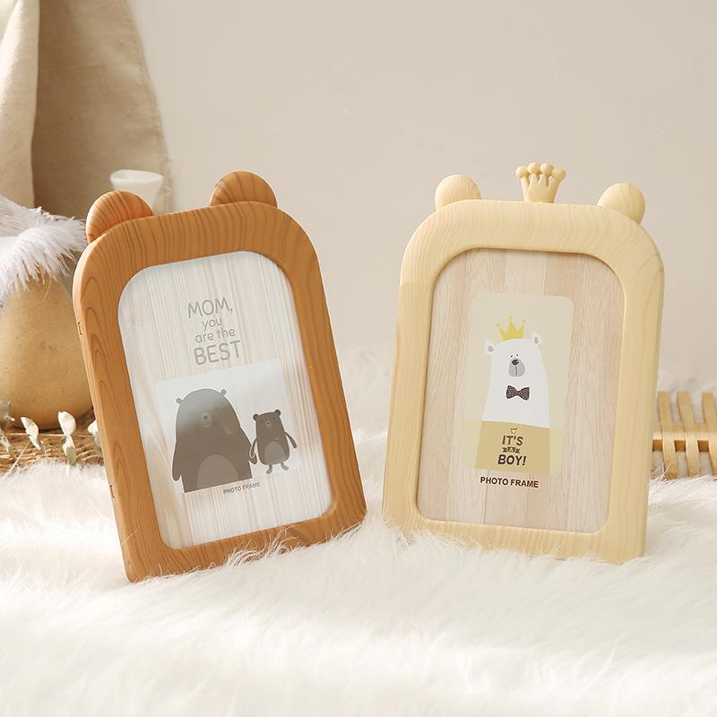 复古怀旧卡通相框7寸影楼生活照婚纱照摆台七寸儿童宝宝相架