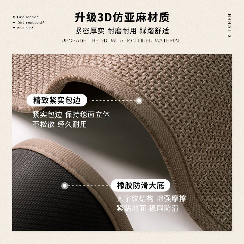 2026马年新款厨房地垫吸水吸油长条专用地毯门垫防滑防油耐脏脚垫图片