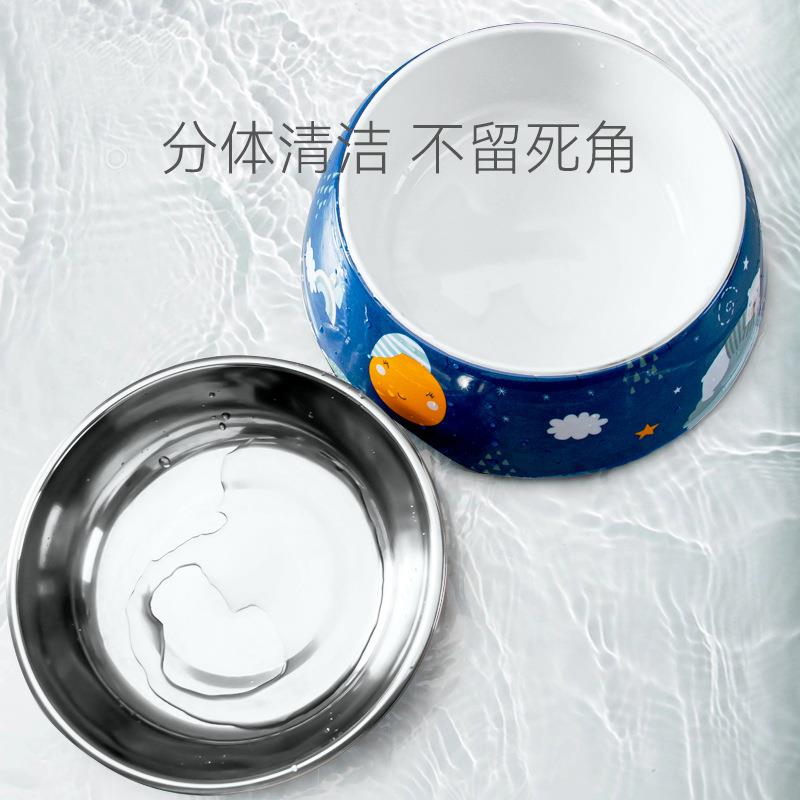 宠物不锈钢狗碗大容量防打翻狗盆中大型犬慢食碗居家养宠狗狗用品