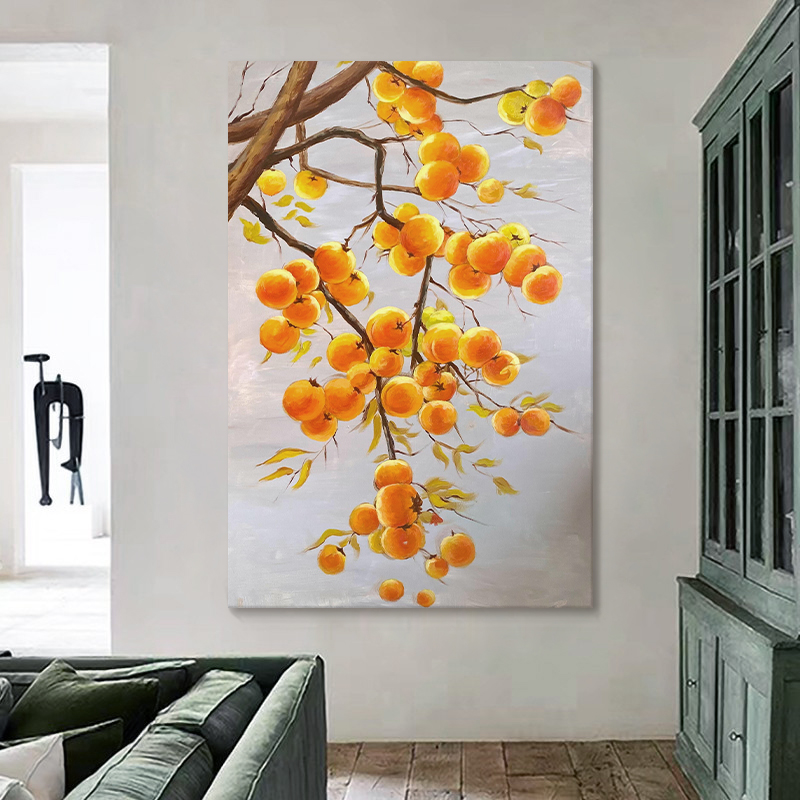 纯手绘油画事事如意客厅