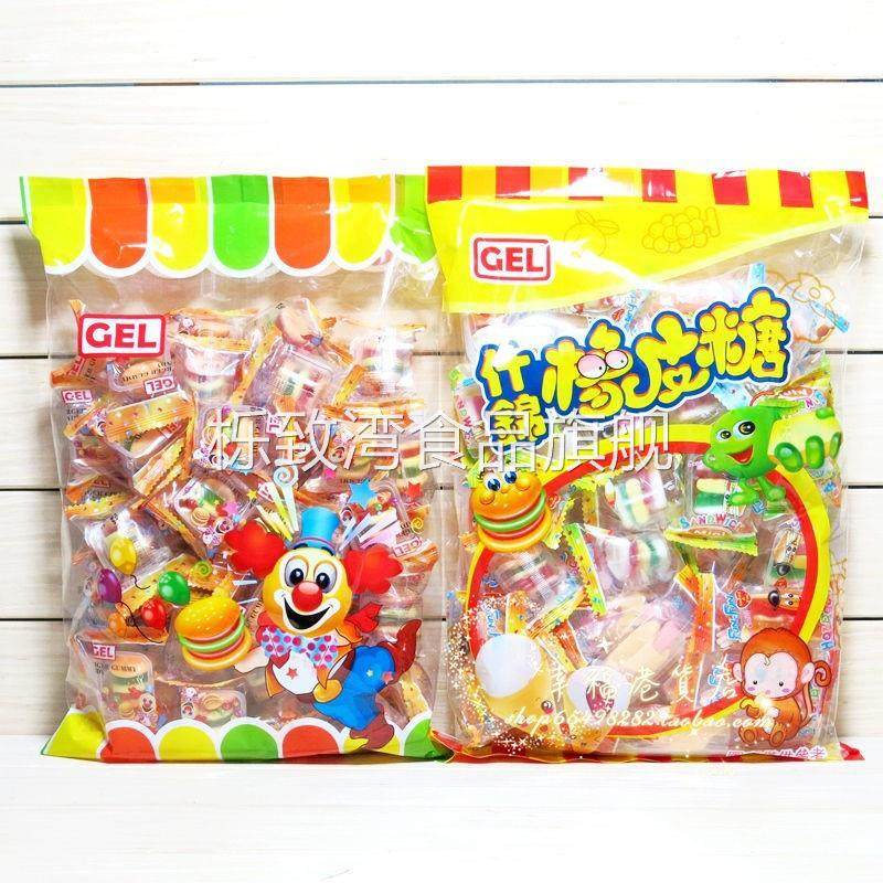 香港GEL迷你汉堡包橡皮糖可爱造型软糖独立包装儿童休闲零食