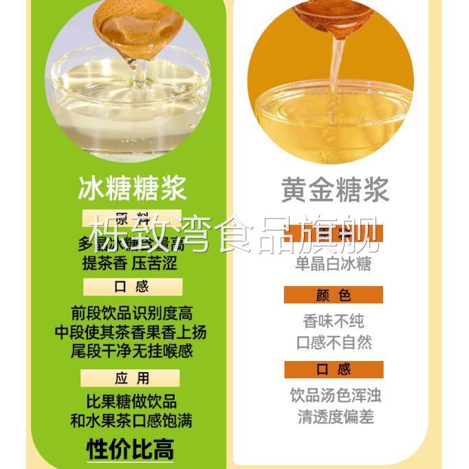 冰糖糖浆柠檬茶奶茶店专用2.5kg商用糖浆鸭屎香水果茶果糖调味糖